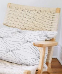 Anchal Home Goods Prism Lumbar Pillow - Bone