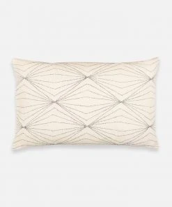 Anchal Home Goods Prism Lumbar Pillow - Bone