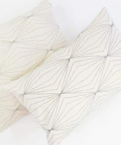 Anchal Home Goods Prism Lumbar Pillow - Bone