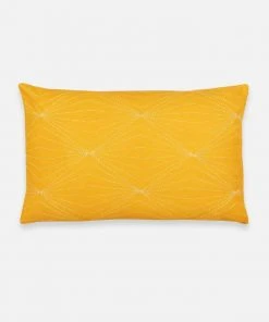 Anchal Home Goods Prism Lumbar Pillow - Mustard
