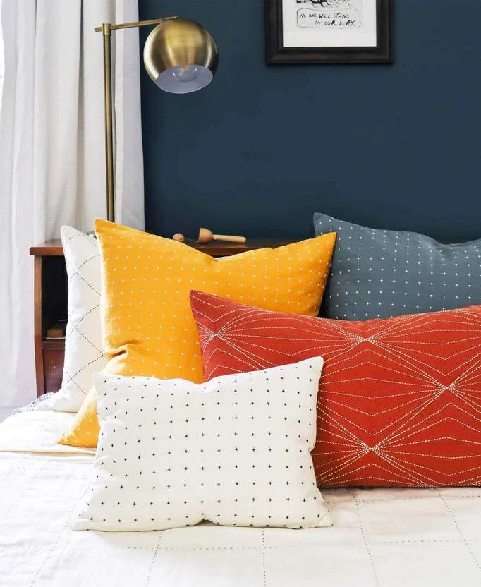 Anchal Home Goods Prism Lumbar Pillow - Rust Anchal Home Goods Prism Lumbar Pillow - Rust