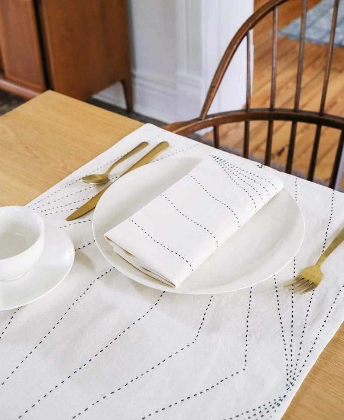 Anchal Prism Napkin Set - Bone Anchal Prism Napkin Set - Bone