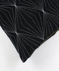 Anchal Prism Throw Pillow - Charcoal 2 Anchal Prism Throw Pillow - Charcoal