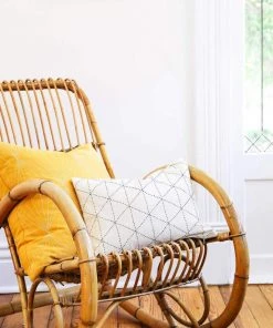 Anchal Prism Throw Pillow - Mustard