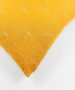 Anchal Prism Throw Pillow - Mustard 4 Anchal Prism Throw Pillow - Mustard