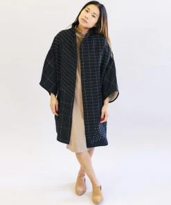 Anchal Cocoon Jacket - Charcoal