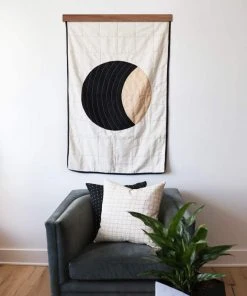 Anchal Home Goods Small Crescent Lattice Throw Quilt