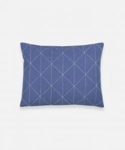 Anchal Home Goods Graph Small Throw Pillow - Slate