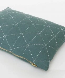 Anchal Graph Small Throw Pillow - Spruce