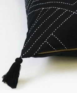 Anchal Tilt Throw Pillow - Charcoal