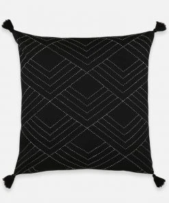 Anchal Tilt Throw Pillow - Charcoal