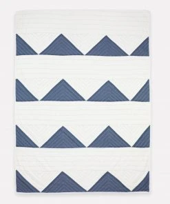 Anchal Home Goods Triangle Throw Quilt - Slate 4 Anchal Home Goods Triangle Throw Quilt - Slate