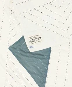 Anchal Triangle Throw Quilt - Sage