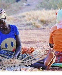 Swahili African Modern Home Goods Angel Wings Moses Bassinet Basket - Indigo