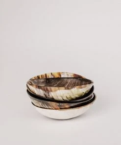 August Sage Ankole Horn Bowl -Dark Kitchen + Dining