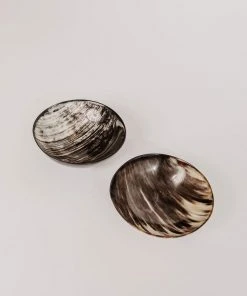 August Sage Ankole Horn Bowl -Dark Kitchen + Dining