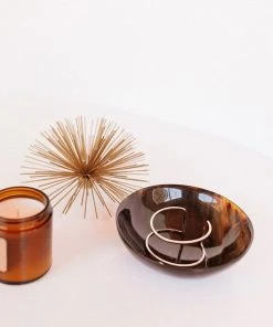 August Sage Ankole Horn Bowl -Dark Kitchen + Dining