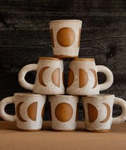 Anne Gates Studio Lunar Phase Ceramic Mug Drinkware