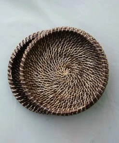 Amara Apple Rattan Bowl