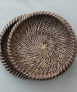 Amara Apple Rattan Bowl