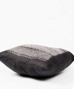 Studio Variously Ara Silk Throw Pillow - Black Throw Pillows