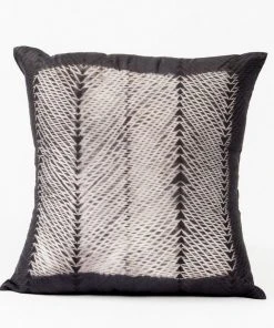 Studio Variously Ara Silk Throw Pillow - Black Throw Pillows