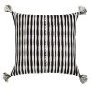 Archive New York Antigua Throw Pillow - Black + White Striped Home Goods