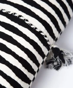Archive New York Antigua Lumbar Pillow - Black + White