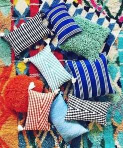 Archive New York Antigua Lumbar Pillow - Black + White