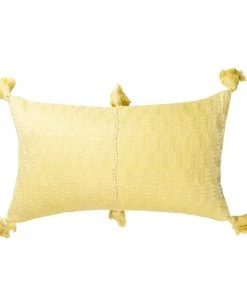 Archive New York Home Goods Antigua Lumbar Pillow - Butter Yellow