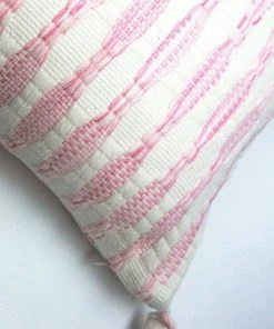 Archive New York Home Goods Antigua Lumbar Pillow- Faded Pink Striped 2 Archive New York Home Goods Antigua Lumbar Pillow- Faded Pink Striped