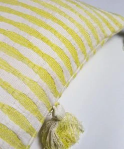 Archive New York Antigua Lumbar Pillow - Faded Yellow Striped Home Goods 2 Archive New York Antigua Lumbar Pillow - Faded Yellow Striped Home Goods