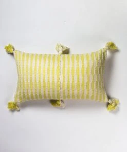 Archive New York Antigua Lumbar Pillow - Faded Yellow Striped Home Goods 4 Archive New York Antigua Lumbar Pillow - Faded Yellow Striped Home Goods