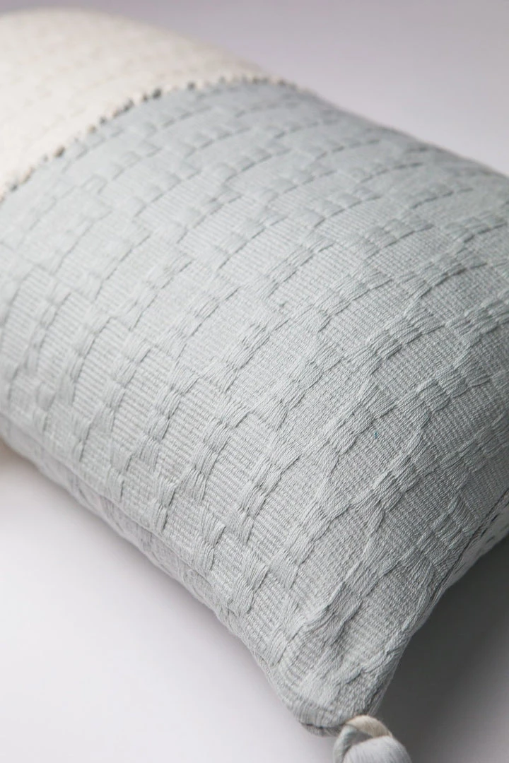 Archive New York Home Goods Antigua Lumbar Pillow - Natural White + Gray Archive New York Home Goods Antigua Lumbar Pillow - Natural White + Gray