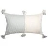 Archive New York Home Goods Antigua Lumbar Pillow - Natural White + Gray