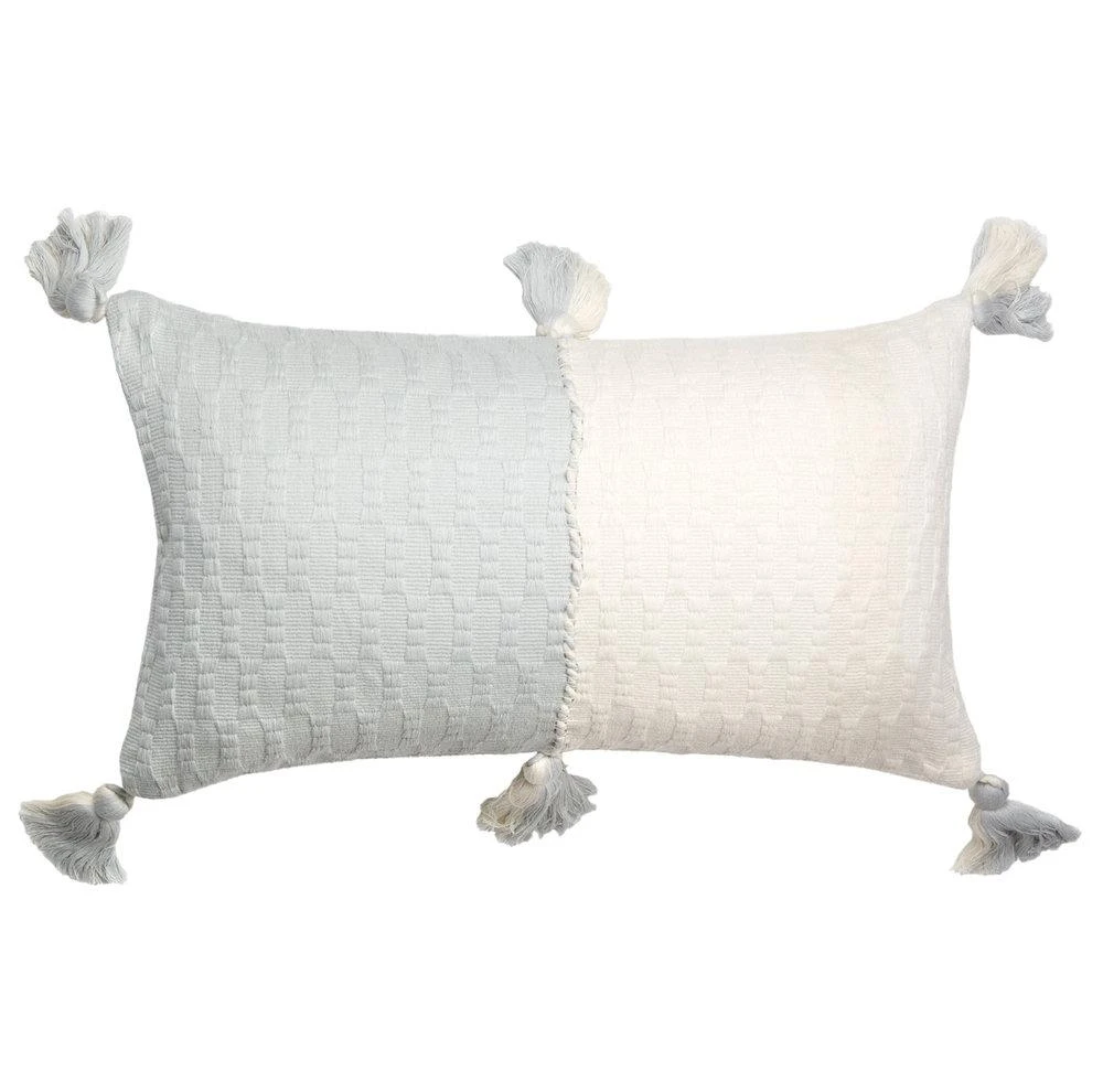 Archive New York Home Goods Antigua Lumbar Pillow - Natural White + Gray Archive New York Home Goods Antigua Lumbar Pillow - Natural White + Gray