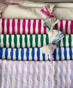 Archive New York Antigua Lumbar Pillow - Blue Stripe