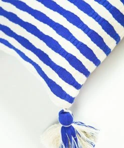 Archive New York Antigua Lumbar Pillow - Blue Stripe