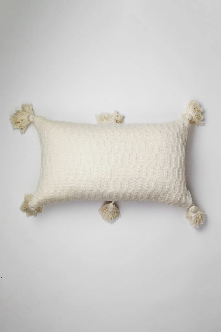 Archive New York Home Goods Antigua Lumbar Pillow - Natural White Archive New York Home Goods Antigua Lumbar Pillow - Natural White