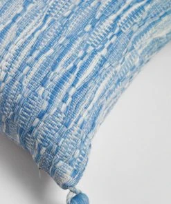 Archive New York Home Goods Antigua Lumbar Pillow - Ocean Blue Tie Dye