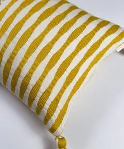 Archive New York Home Goods Antigua Lumbar Pillow - Ochre Striped
