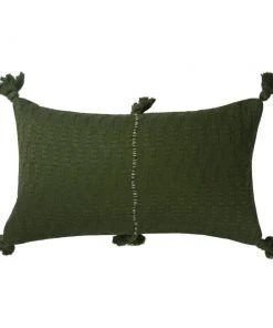 Archive New York Antigua Lumbar Pillow - Olive