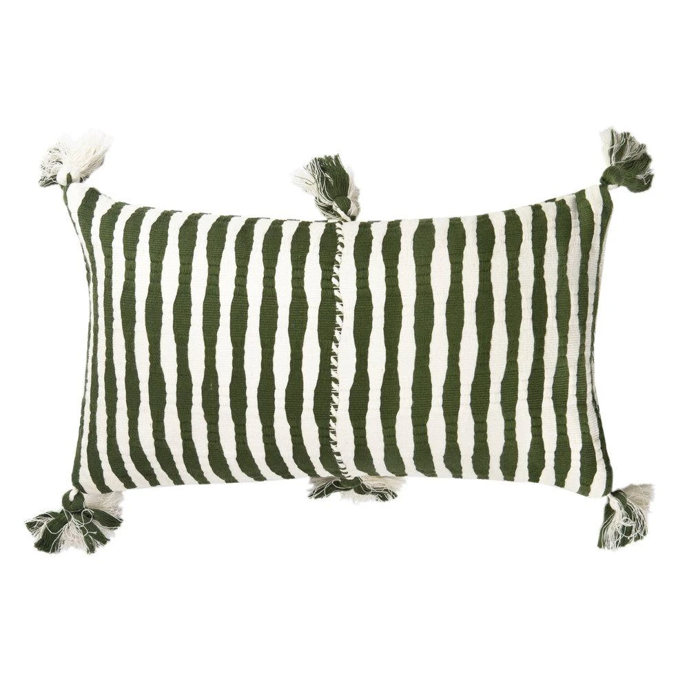 Archive New York Antigua Lumbar Pillow - Olive Striped Home Goods Archive New York Antigua Lumbar Pillow - Olive Striped Home Goods