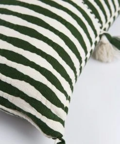 Archive New York Antigua Lumbar Pillow - Olive Striped Home Goods 2 Archive New York Antigua Lumbar Pillow - Olive Striped Home Goods