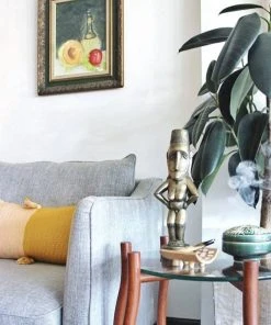 Archive New York Home Goods Antigua Lumbar Pillow - Peach + Ochre