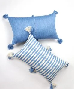 Archive New York Home Goods Antigua Lumbar Pillow - Sky Blue