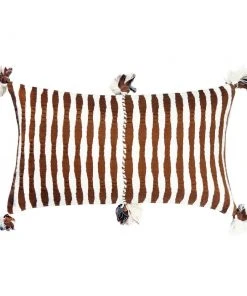Archive New York Antigua Lumbar Pillow - Umber Striped