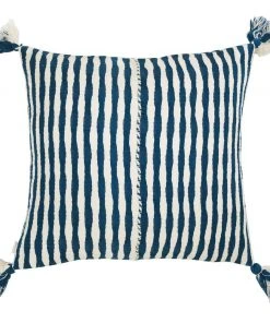 Archive New York Home Goods Antigua Throw Pillow - Dark Teal Striped