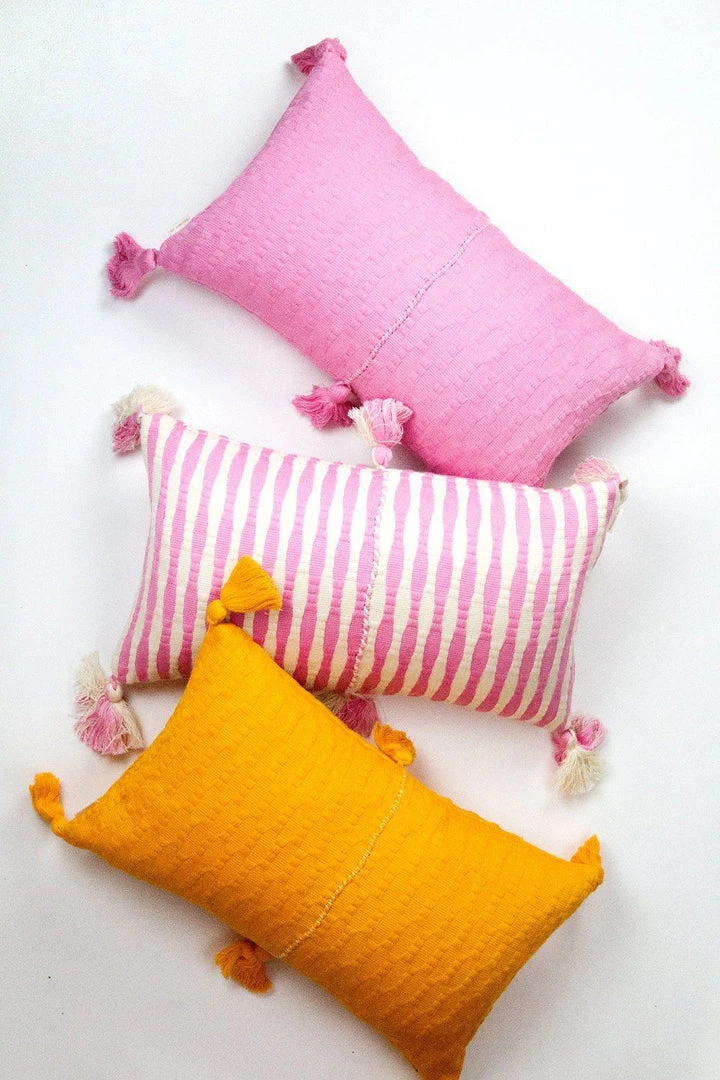 Archive New York Antigua Lumbar Pillow - Bubblegum Pink 2 Archive New York Antigua Lumbar Pillow - Bubblegum Pink