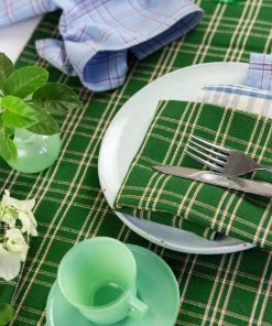 Archive New York Chiapas Plaid Cocktail Napkin Set Kitchen + Dining